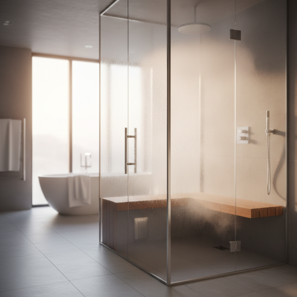 Genieten van een warme douche